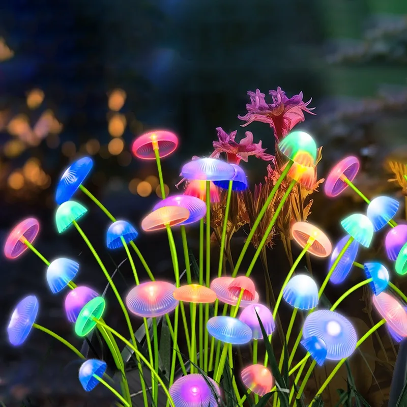 

Solar Lawn Mushroom Jellyfish Light for Yard Lawn Decoration Outdoor Solar Garden Lights for Decor Yards Streets Balcony Party