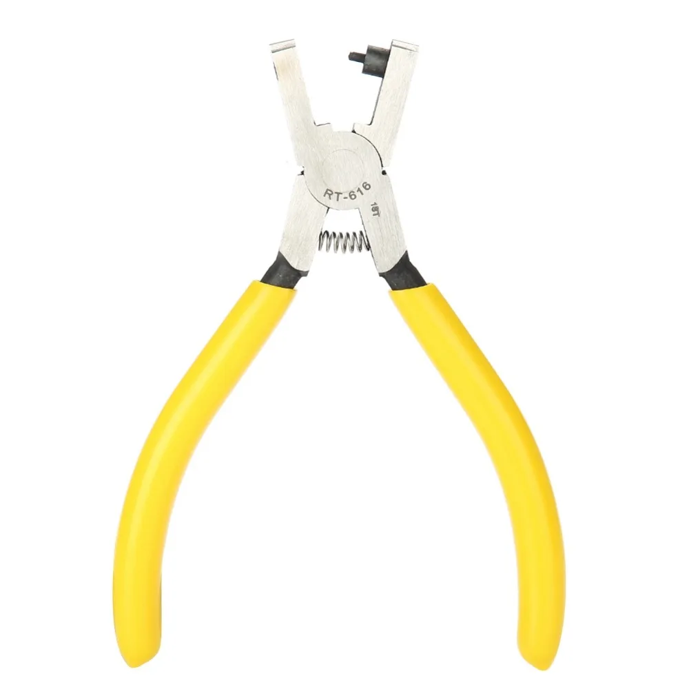 Universal Yellow Handle Hole Punch Plier 2mm Round Hole Handheld Belt Hole Punch Hole Puncher DIY Crafts