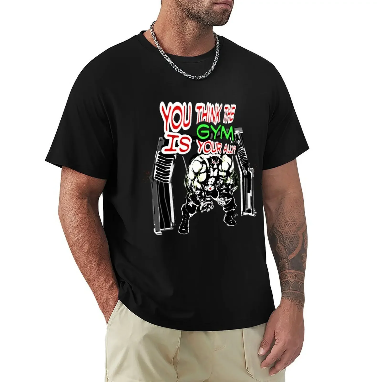 

Gym Bane T-shirt anime clothes summer top vintage clothes mens t shirts pack