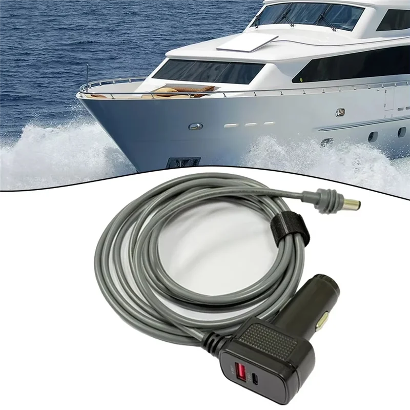 A97I-For Starlink Mini Power Cable 12V-24V Adapter To DC Power Cable PD Cable 60W Digital Display Car Accessories