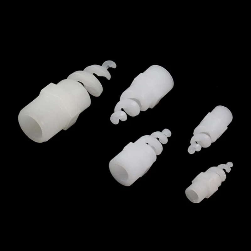 1pcs UPVC Spiral Nozzle PVC Plastic Nozzle PP Anti-clogging Corrosion Resistant Desulfurization Dust Removal Cleaning Spray Head