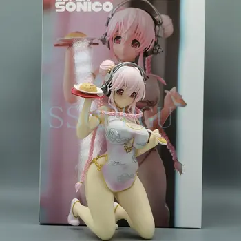 Emontoys Sonicomi SUPER SONICO 旗袍手辦 1/7 動畫女孩 PVC 可動人偶玩具 SONICO 雕像 遊戲收藏模型娃娃 6 最佳銷售 索尼子動漫手辦 - №1