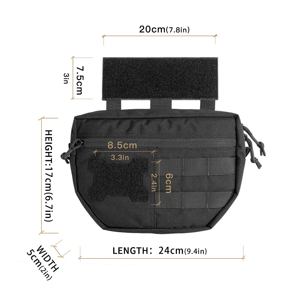 Imagem -02 - Excelente Elite Spanker Tactical Molle Pouch Outdoor Edc Tool Bolsa Caça Acessório Bolsa Vest Equipment Pack