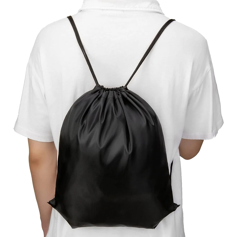 1PCS Drawstring Bags Bulk Blue Drawstring Backpack String Backpack Sport Gym Backpack Bags for Yoga Traveling Outdoor Sports