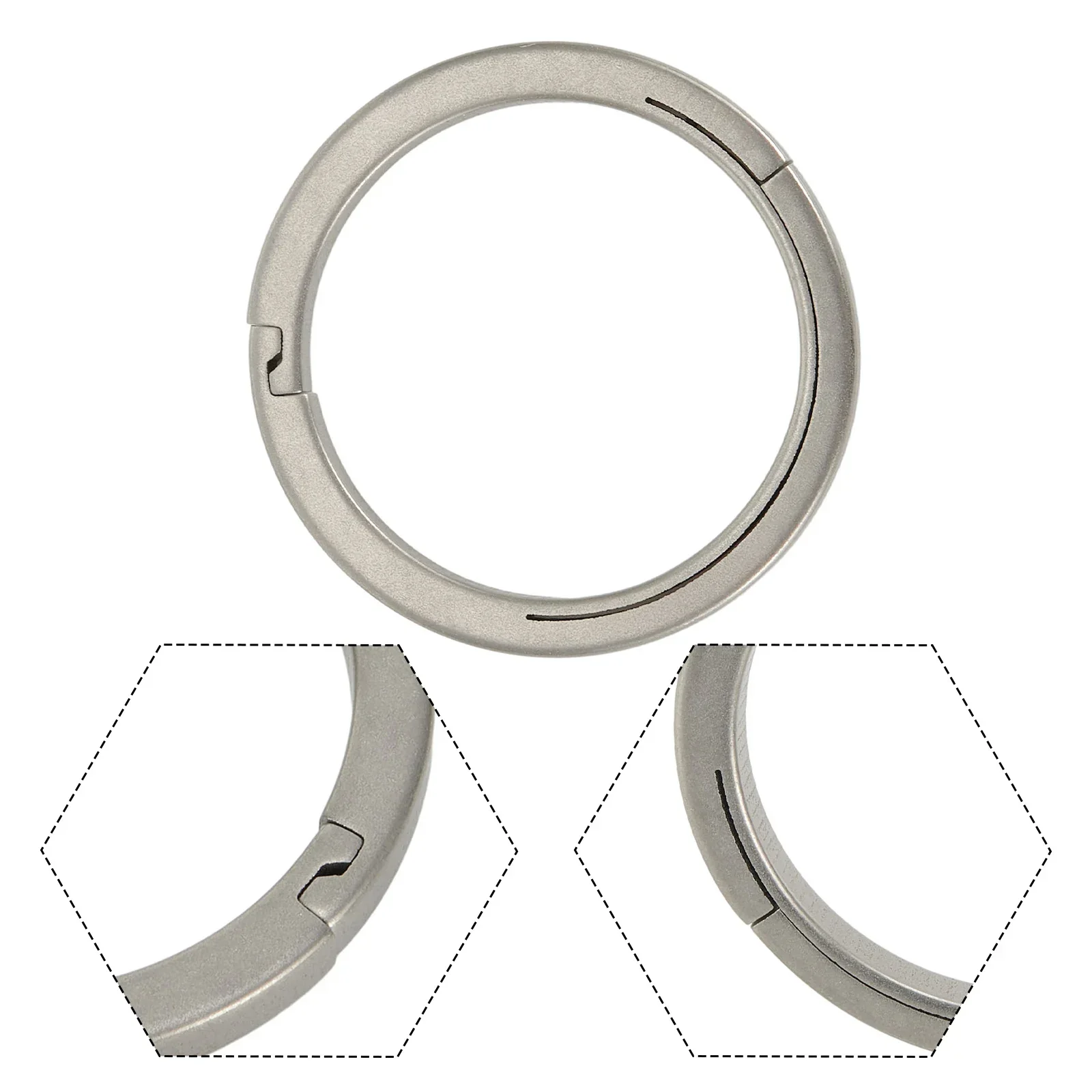 Titanium Alloy Key Rings For Keychains Quick Release Side Pushing Key Organizer Making Keychain DIY Findings