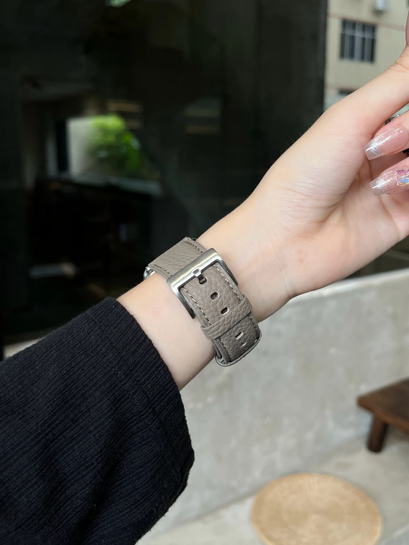 Leather loop Correa For Apple Watch band 10/9/8/7/6/5/4/3/2/1 SE 38mm 40mm 41mm 42mm 44mm 45mm 46mm 49mm Strap