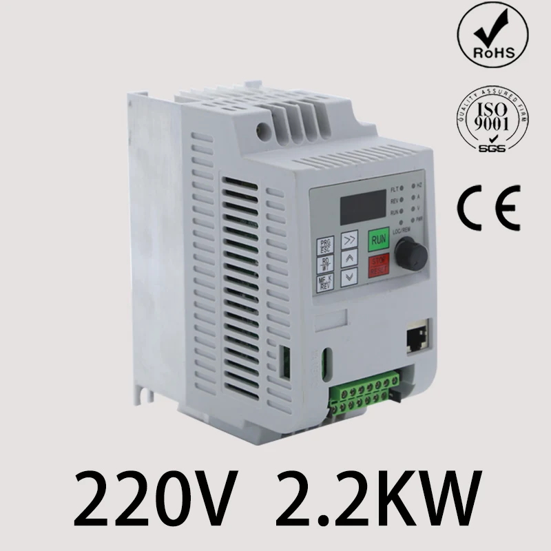 

9600 series Hot Sale !220v 1.5KW-2.2KW VDF 3 Phase Output 220V Frequency Converter Adjustable Speed Drive For CNC Motor