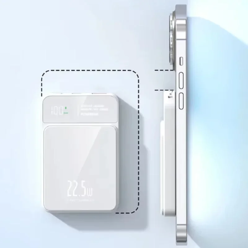 30000mAh Fast charging Magnetic 22.5W Wireless Small Portable Power Bank Emergency Power Supply For iPhone 12 13 14 15 16 Xiaomi - view 3