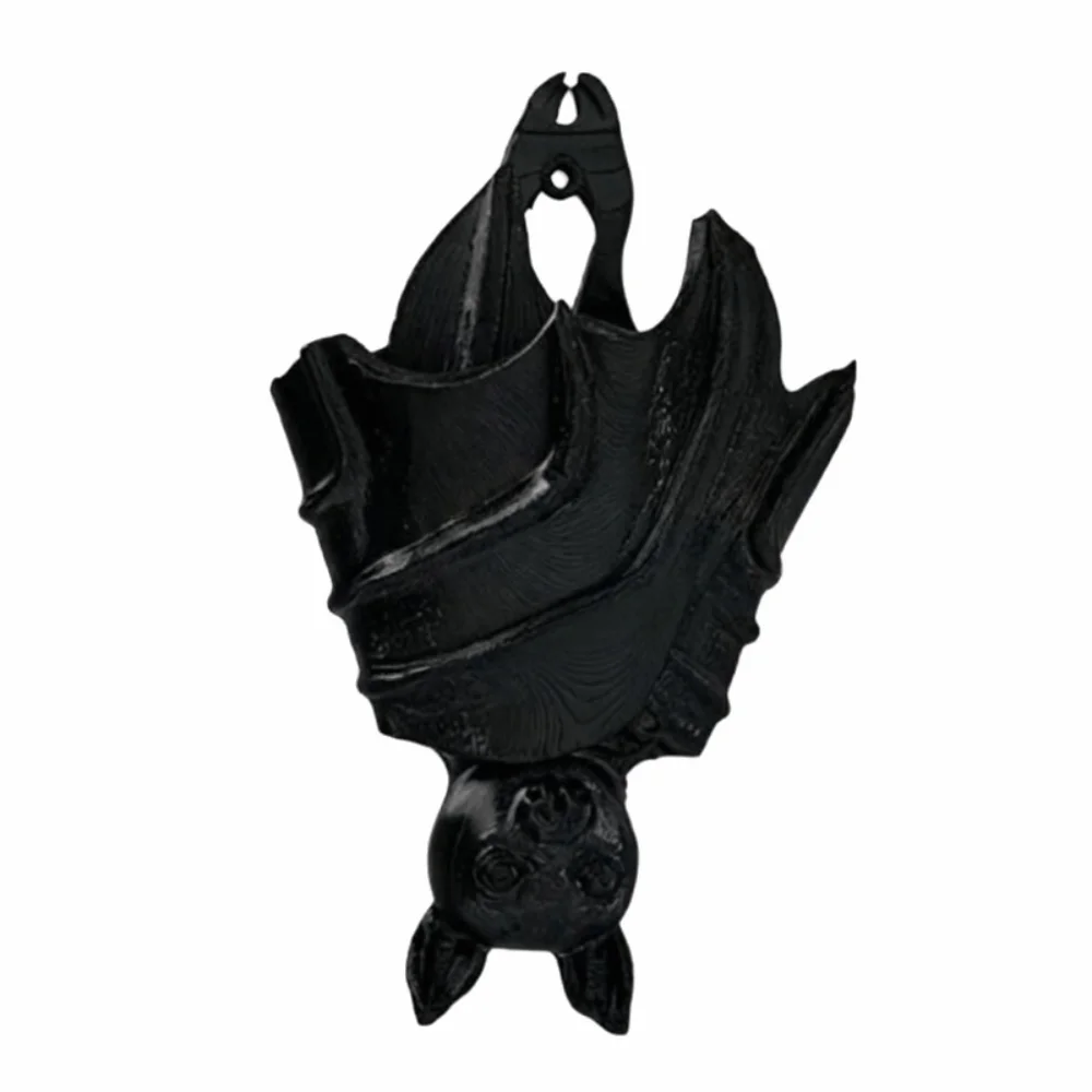 3D Printed Bat Hanging Planter Gothic Style Creative Bat Wing Flowerpot Whimsical Halloween Bat Shaped Flower Pot