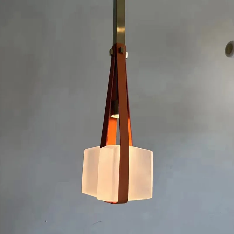 

Luxury Three Color Change Chandelier 2025 Resin Leather Metal Pendant Lamp Ceiling Luster for Dining Room