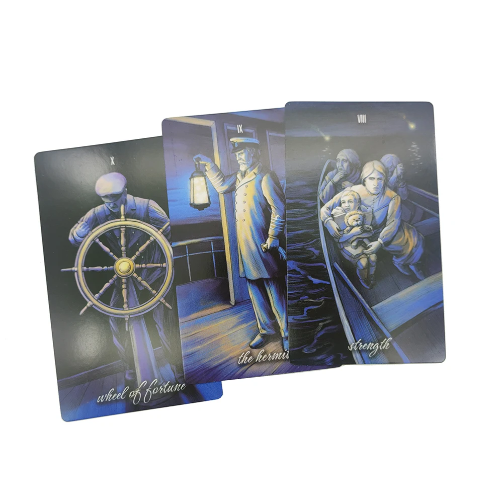 12×7CM cards.Titanic Risen Spirits divination Tarot for Beginners with Guide Book Tarot Unique Indie Tarot Deck for Beginne