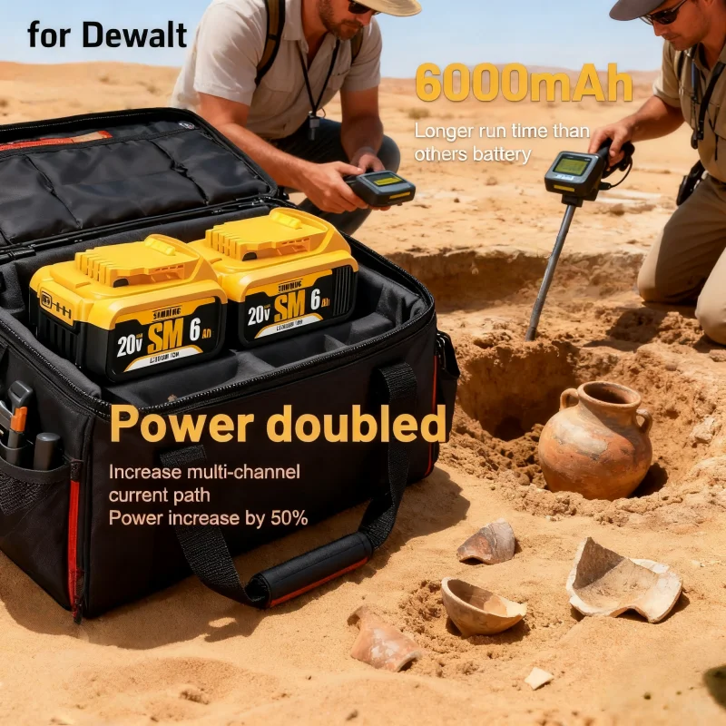 

New 100% ⚡ Original 12000mAh 20V for Dewalt Power Tool Battery for DCB206 Battery DCB206 20V Battery DCB205 DCB200