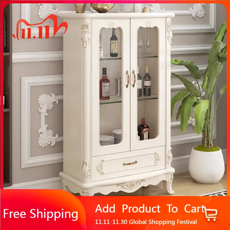 

Luxury Wine Living Room Cabinets Display Craft Shelf Corner Coffee Living Room Cabinets Decor Storage Gabinete Salon Furniture