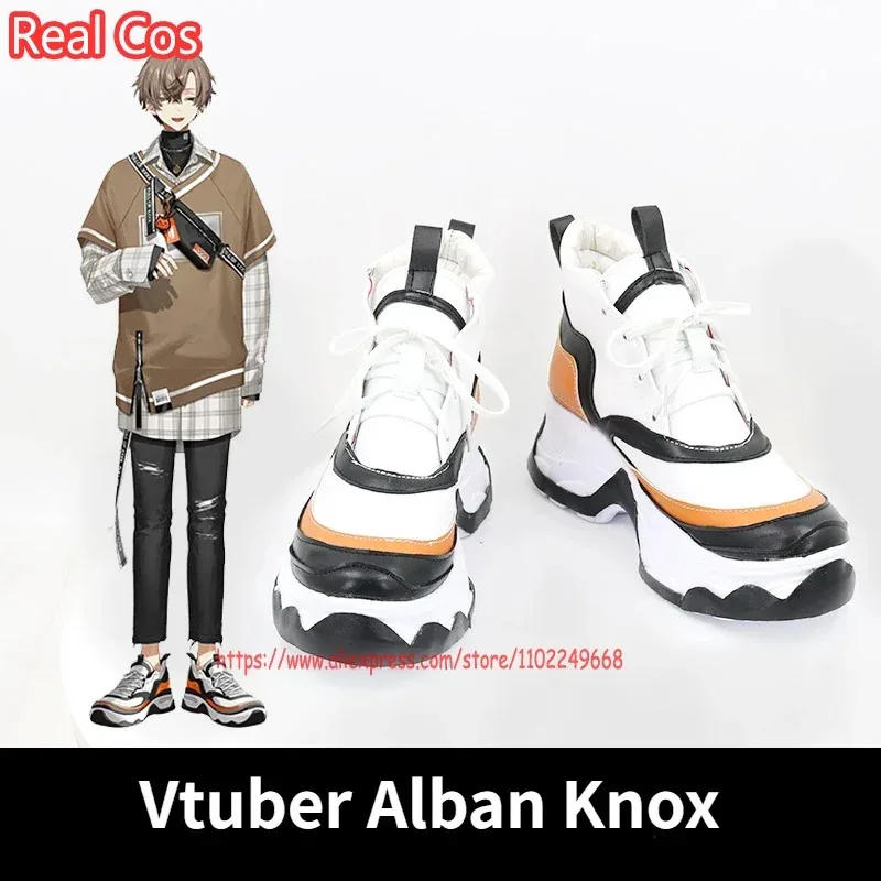 

RealCos Vtuber Alban Knox Cosplay Shoes New Costume Shoes Boots Halloween Cosplay Costume Accessory