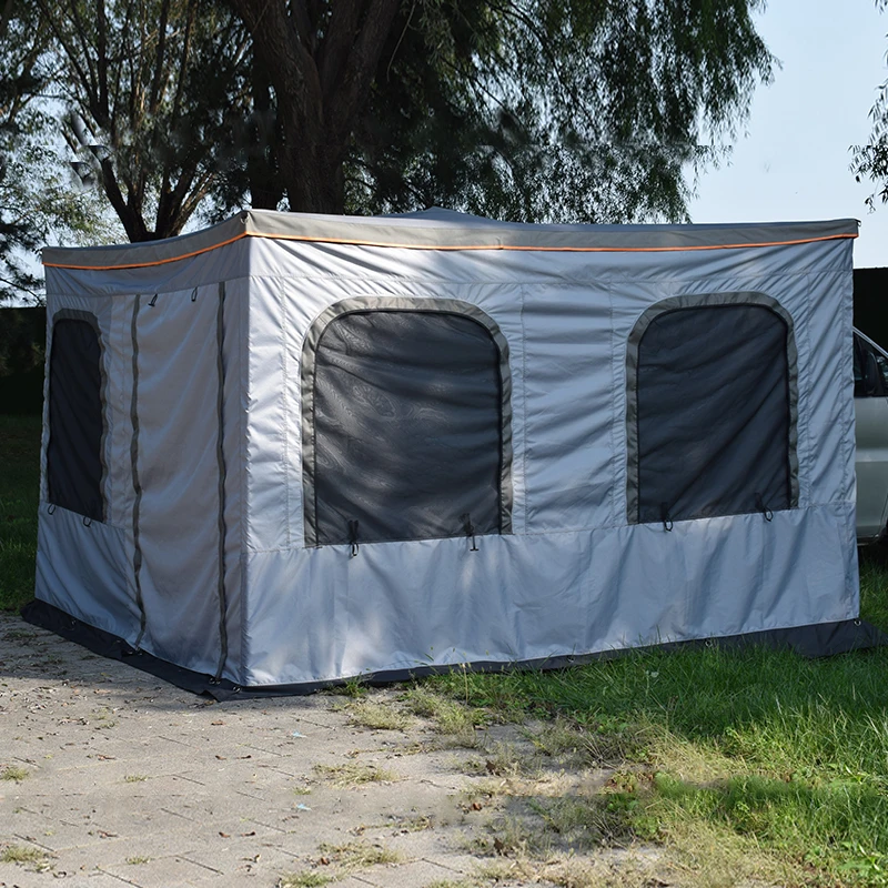 خيمة مظلة جانبية للسيارة 4WD مع خيمة تظليل للشمس على جدار غرفة الملحق #2