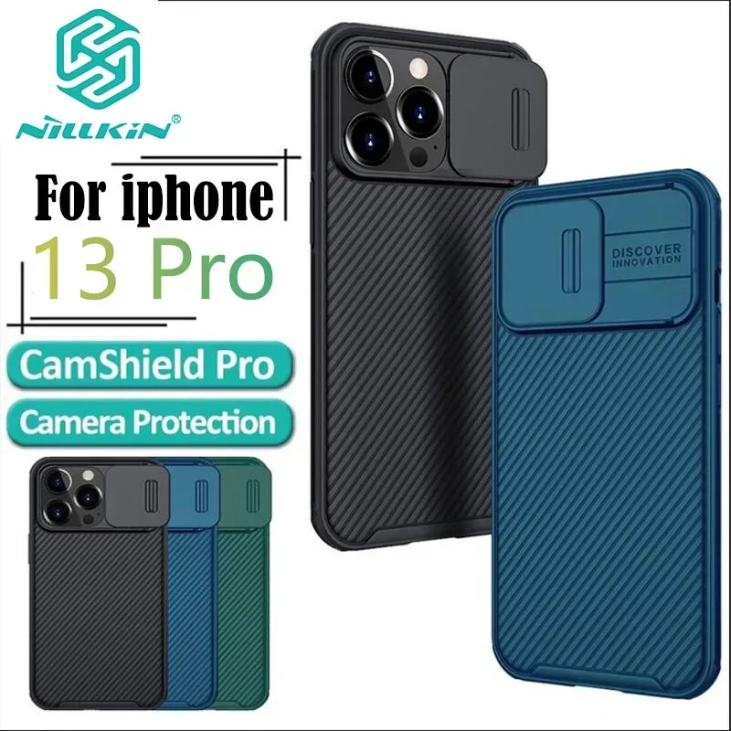 Nillkin CamShield Pro Phone Case for iPhone 13 Pro, Lens Slide, Shockproof Back Cover, Camera Slide, Privacy Protection, Plain