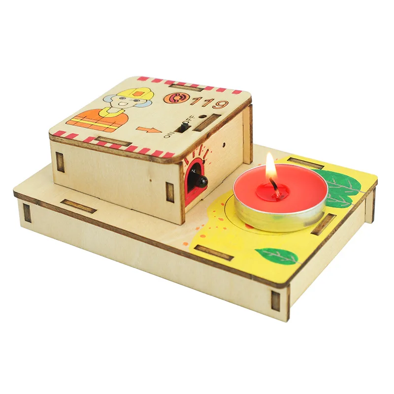 Zestaw DIY do samodzielnego montażu alarmu pożarowego, układ scalony, puzzle, rękodzieło, nauka, technologia, zestaw edukacyjny, zabawka STEM, prezent dla dzieci