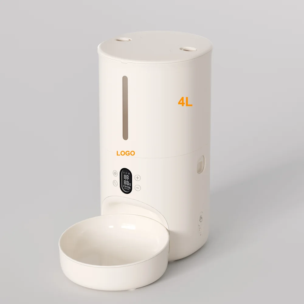 

STLF OEM Factory Tuya App Remote Control Wifi Dog Cat Food Dispenser Feeder Three Bowl 4L Smart Automatic Pet Slow Feeder Pet Pr