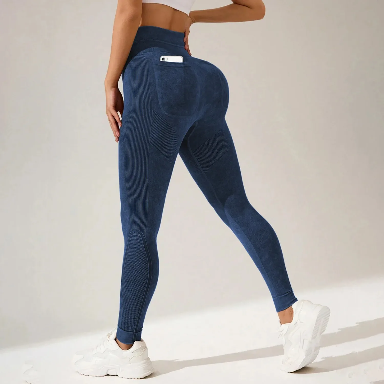 

New Gym Sports Yoga Pants with Sexy Lines Lifting Buttocks Sports Tight Leggings Women's High Waisted Elastic Running Clothes