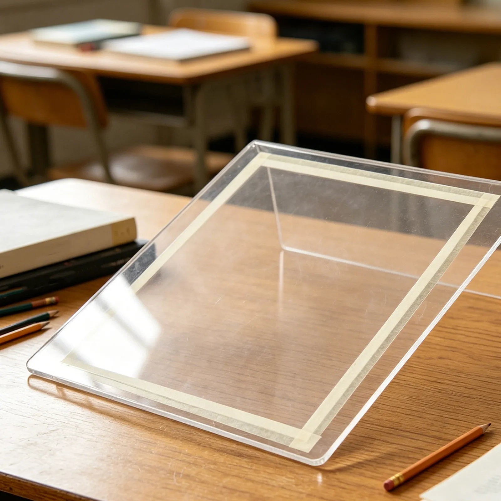Easel Transparent Watercolor Clear Acrylic Display Artist Easels for Painting Clear Stand Plates Desk Angled Writing Board Adult
