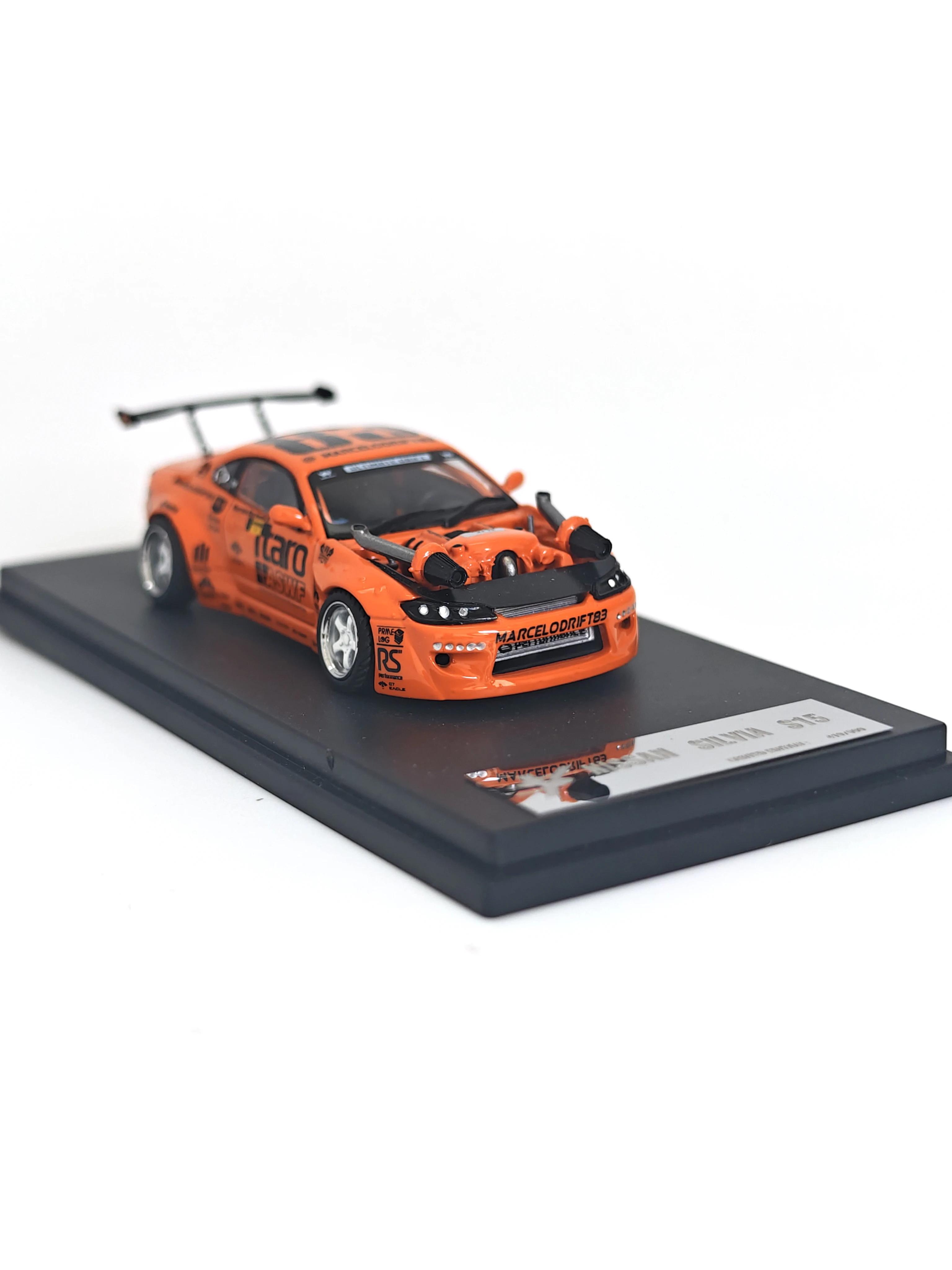 

YS 1:64 модифицированный S15 4.0 V8 JDM легендарная имитация спортивного автомобиля модель автомобиля из сплава Коллекционная деталь дисплея