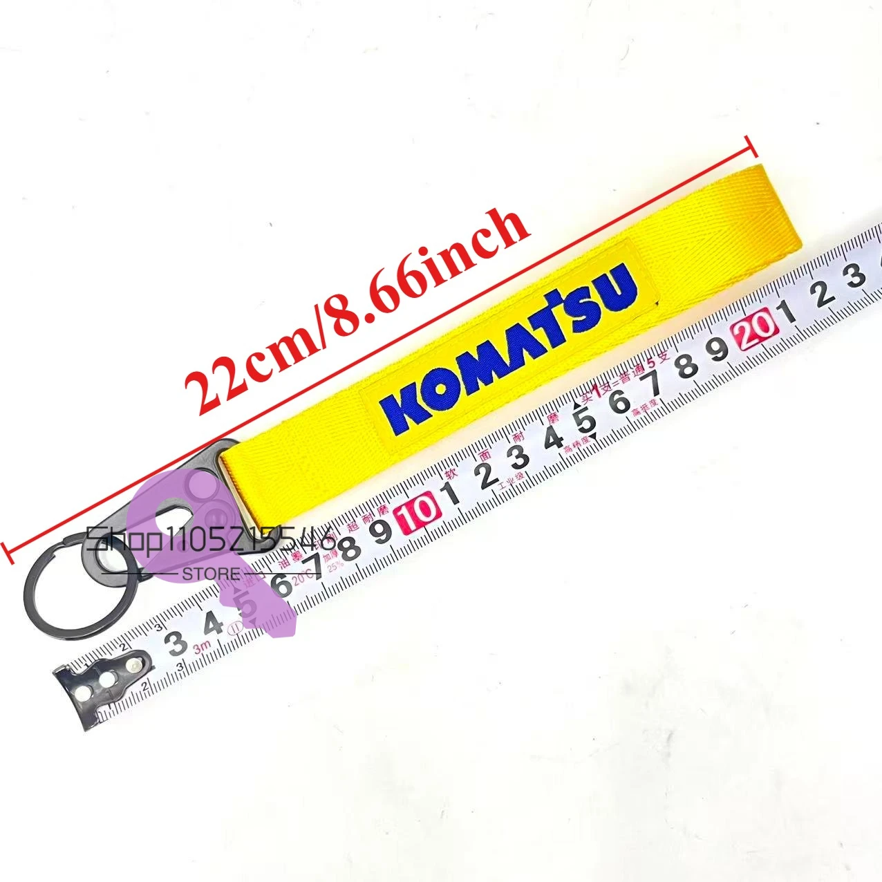 2/5/10PCS Komatsu 787 PC-7 Key with Keychain Excavator Komaisu Key, Ignition Start Key Keychain Strap Key Rope Chain Keyring