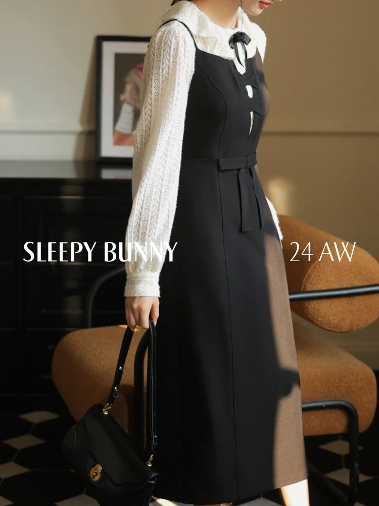 Vintage oco para fora em camadas deslizamento vestido feminino elegante laço com tiras a linha vestido longo fino cintura alta sem mangas roupa data