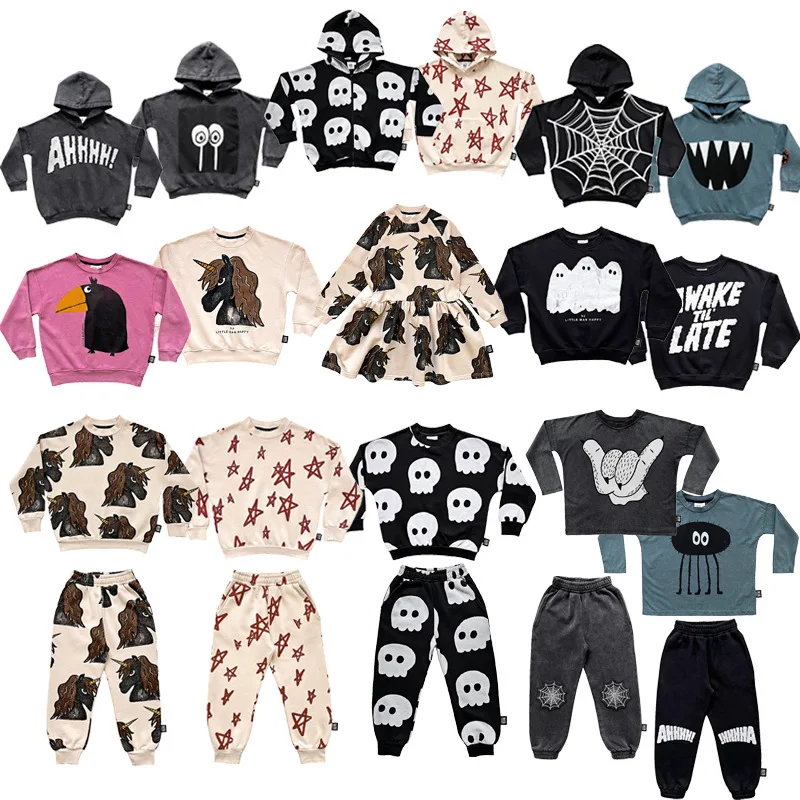 

Boys Girls Brand Streetwear Hoodies Children Spring/Autumn Long Sleeve Tops kids Hoodie High quality Print Clothing