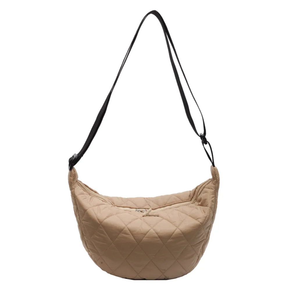 

Стеганая сумка-хобо с хлопковой подкладкой, сумка через плечо, легкая большая сумка для женщин, работы, покупок, путешествий