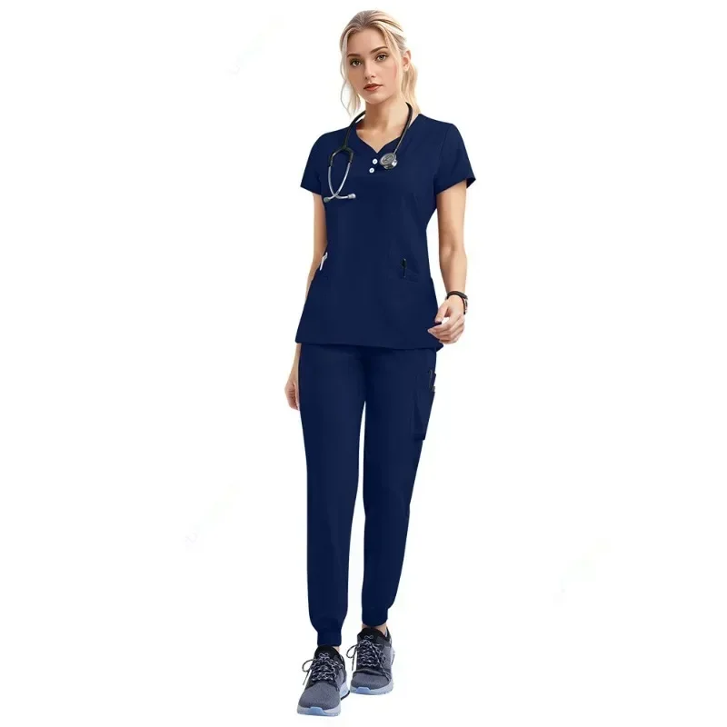 Groothandelsprijs Arts Verpleegkundige Scrubs Set Medische Uniformen Vrouwen Jogger Set Ziekenhuis Accessoires Operatiekamer Chirurgische Werkkleding