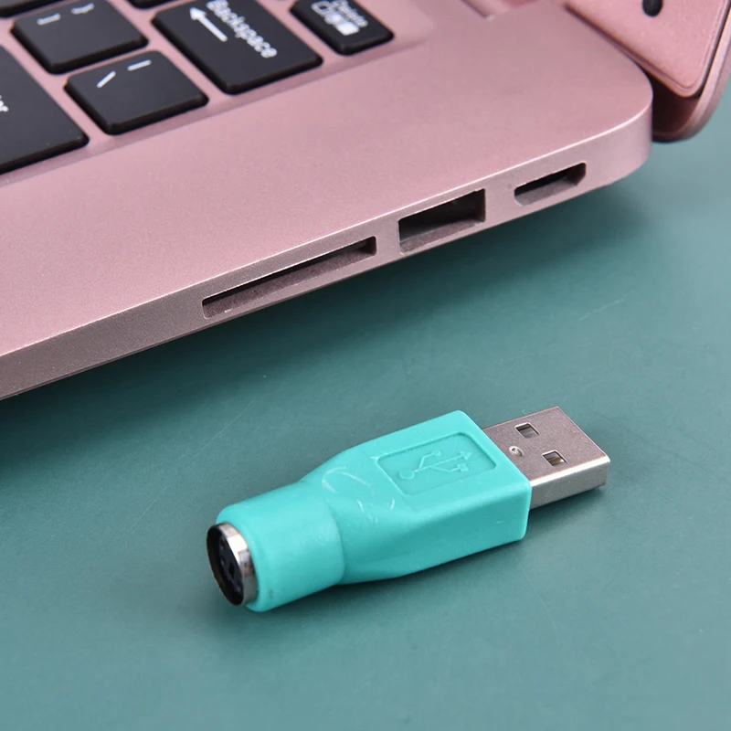 For PS2 PS/2 Female To USB Male Adaptor Converter Adapter PC Laptop Mouse Keyboard High Quality