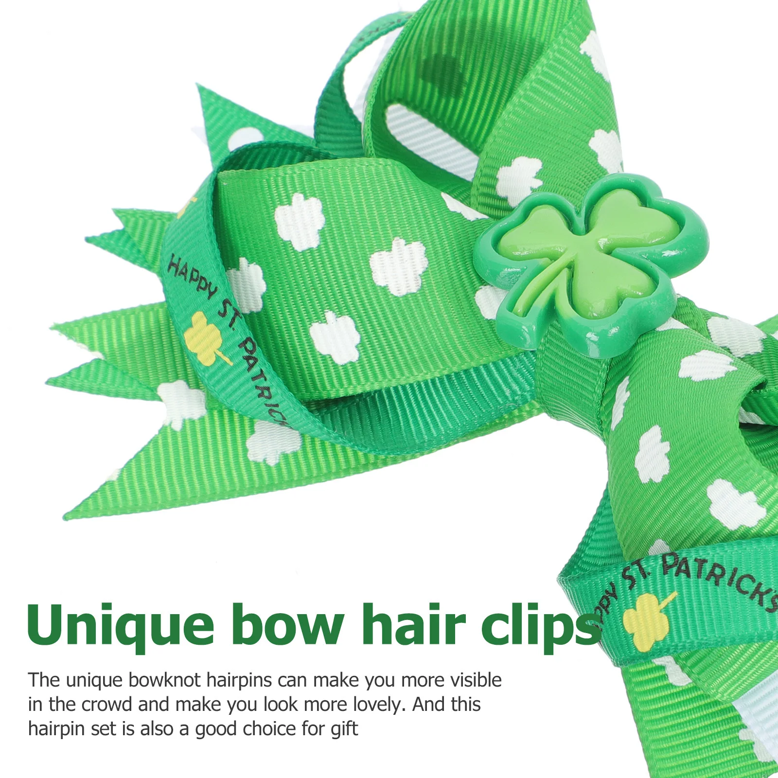 

4Pcs Stylish Hairpins Butterfly Bowknot Design Secure Hold Festival Hair Clips for Kids Adults Holiday Party Decor