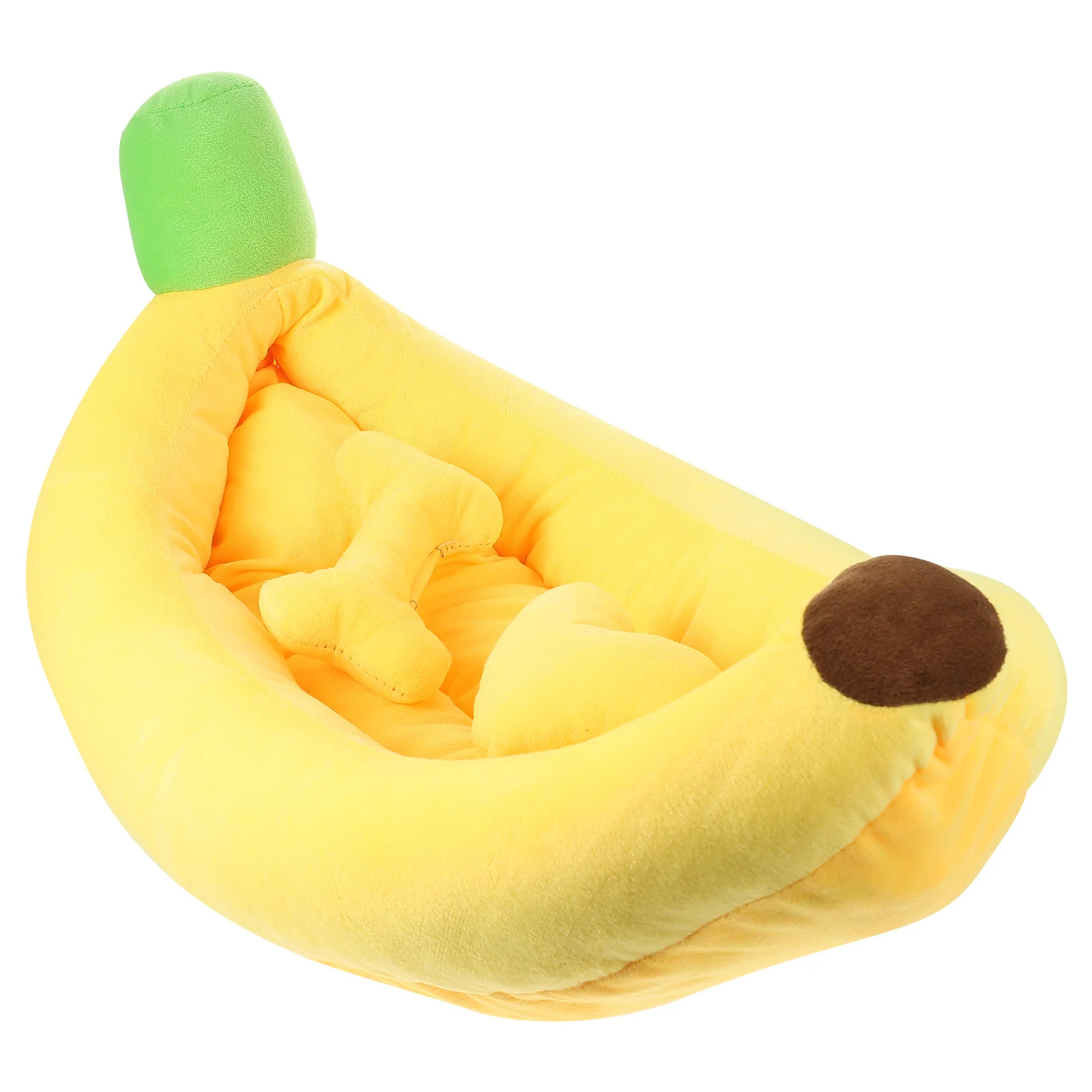

1Set Cartoon Banana Dog Nest Adorable Warm Pet House Cozy Small Pet Bed Decorative Cat Nest Household Dog Accessory
