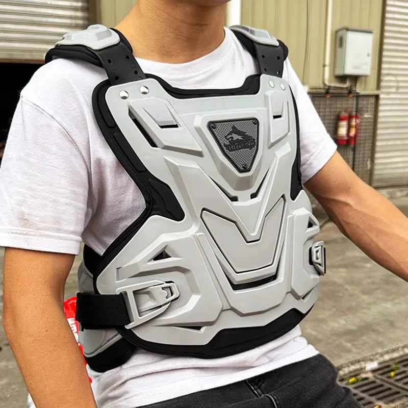 Adult Motorcycle Armor Chest Back Body Kid Motocross Off-Road Protective Gears Vest Jacket Biker Cycling Waistcoat Chaqueta Moto