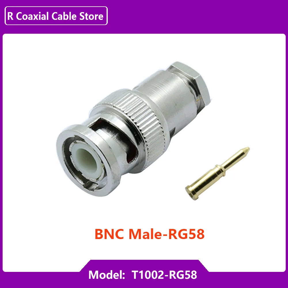 1 pz BNC maschio morsetto accessori CCTV RG59 RG6 sicurezza RF accoppiatore coassiale Video BNC connettore adattatore convertitore RF
