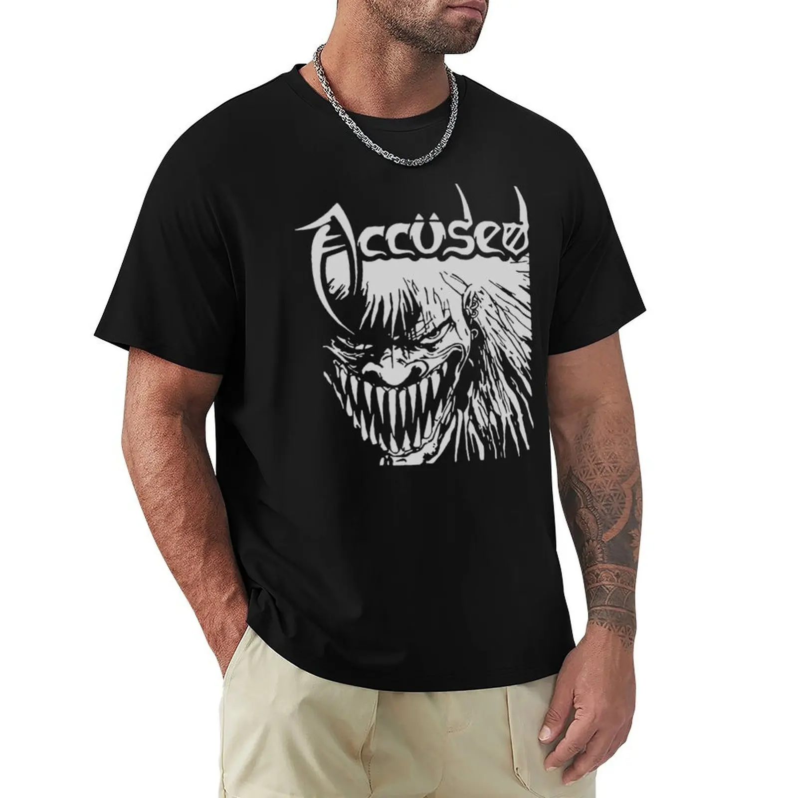 Accused Metal Zone ? The Accused Group Show T-Shirt Festival Casual Short Sleeve