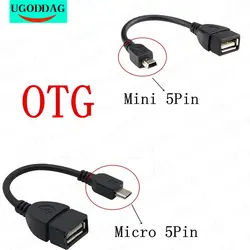 Micro Mini USB Male To USB Female OTG Adapter Cable USB  Male Cable Adapter Converter USB Cable For Android Phone OTG Adapter