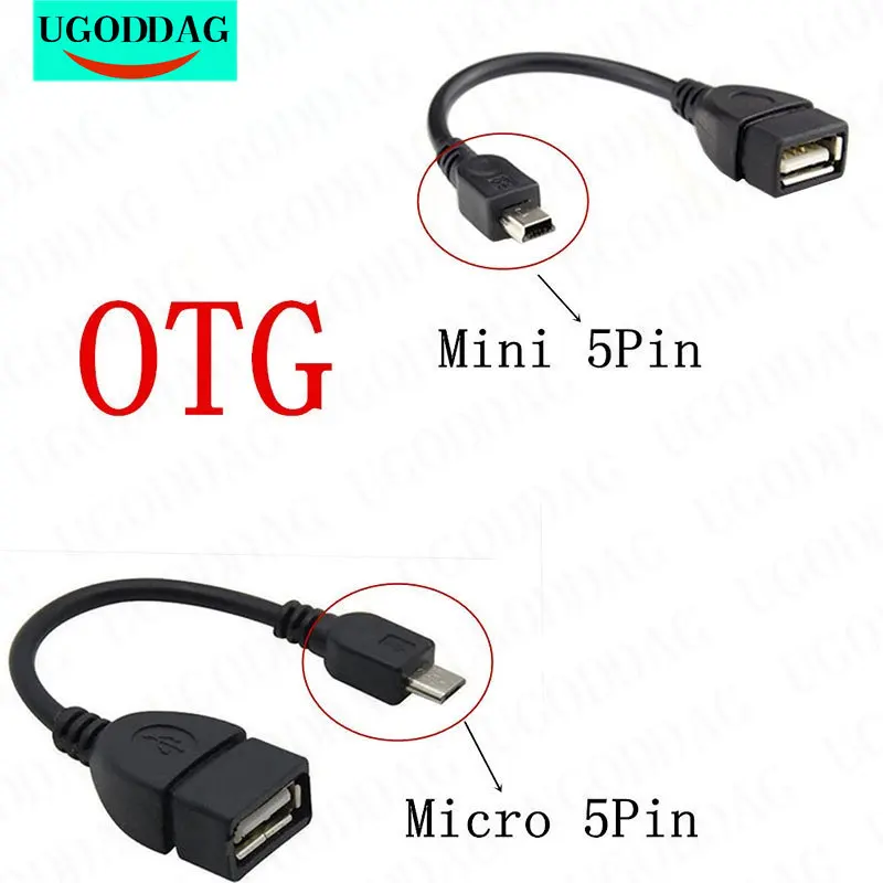 Micro Mini USB Male To USB Female OTG Adapter Cable USB  Male Cable Adapter Converter USB Cable For Android Phone OTG Adapter