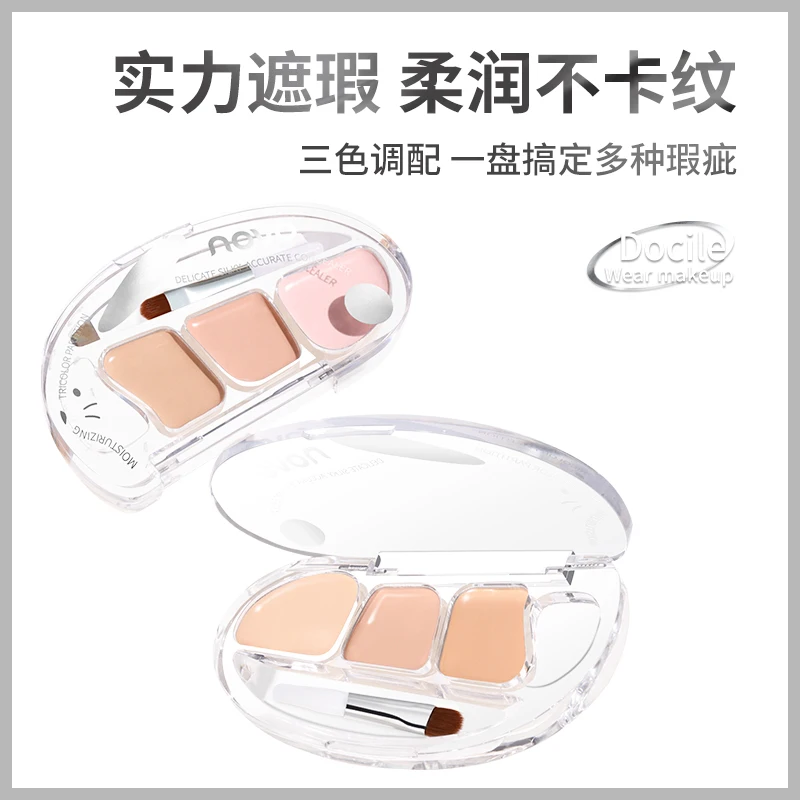 Face Contour Concealer Cream Waterproof Matte Full Coverage Acne Spots Dark Circles Foundation Long Lasting Makeup Brighten Skin