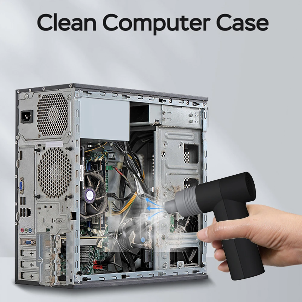 85000RPM Portable Compressed Air Duster for Computer Cleaner PC Cleaning Laptop Keyboard Cleaner Vacuum Cleaner Duster Blower