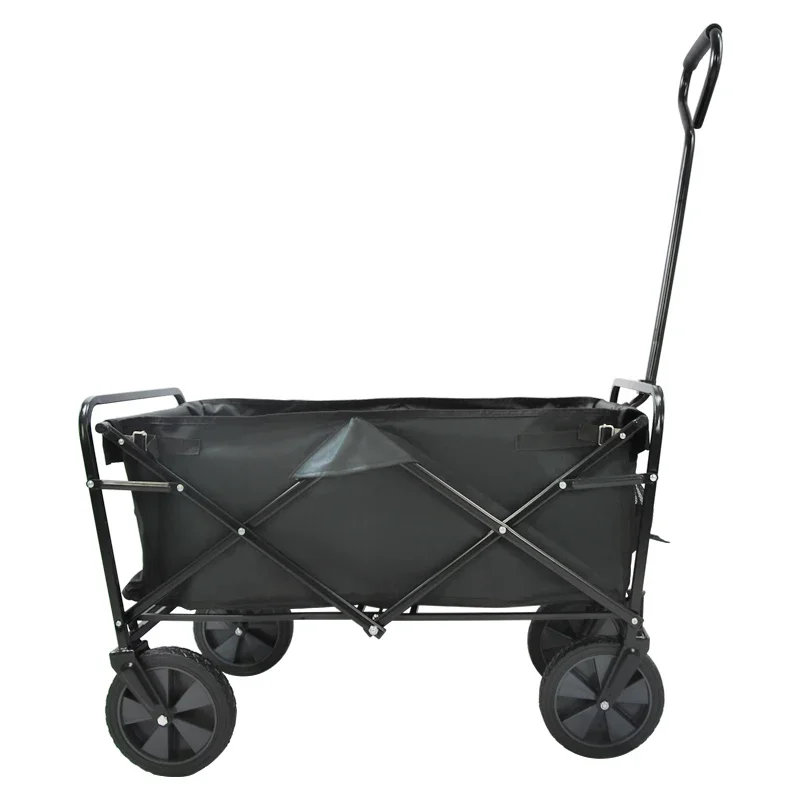 New Foldable Beach Trolley Camping Metal Garden Stroller Hand Carts Portable Folding Outdoor Wagon Trolley FW80