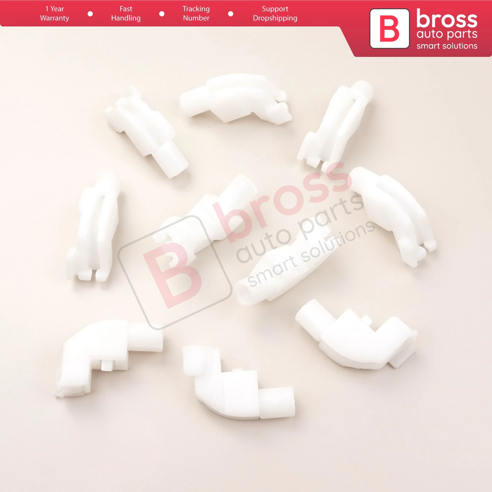 Bross Auto Parts BCP034 10 Pieces Cable End Rope Dowel for Window Regulator Winder Mechanism Type BCP034 Fast Handling