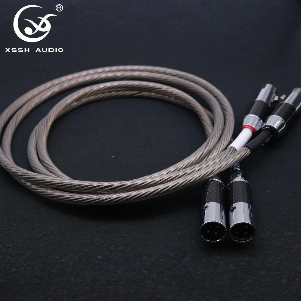 

Audio Wire XSSH Hifi 10 Core Silver Plated OFC Copper Female Male XLR RCA Aux Audio 3 Pin XLR Mic Coaxial Microphone Cable Cord