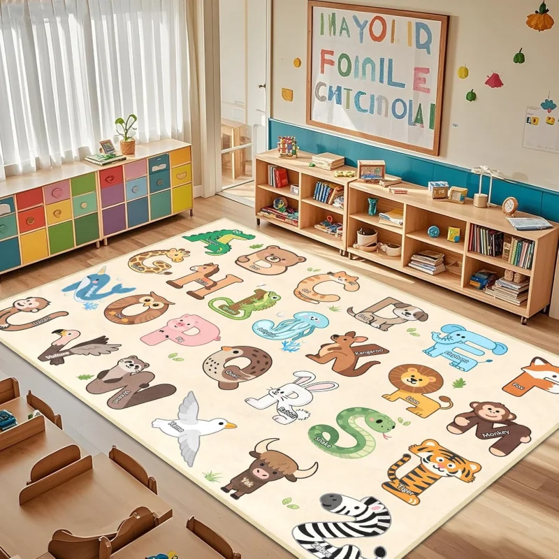 Kids Education Nursery - Tapete Educativo Infantil VIKAMA com Alfabeto