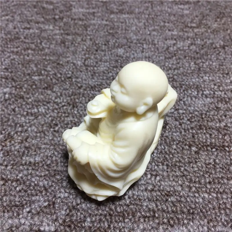 Zi Xuan Creative Ivory Fruit Carving and Self-observation Small Tea Children Bodhi Seed Coconut Wood Crafts Ornaments Decoration