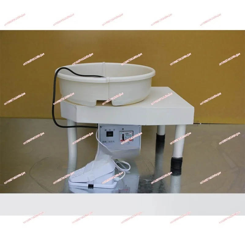 25cm 350W Electric Wheel Pottery Lathes Machine With Foot Pedal Household Electric Triangle Ceramic Foot Drawing Machine