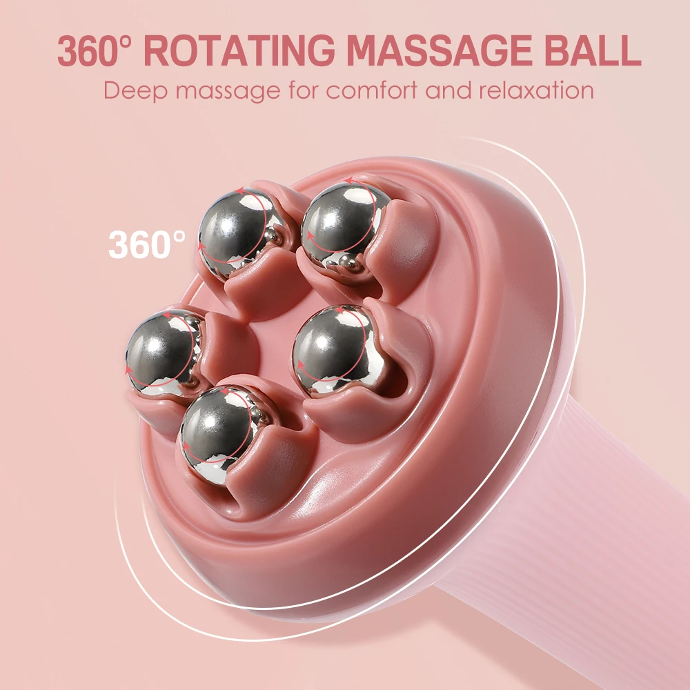 Hand Roller Beauty Health Massage Face Massagers Face Roller masajeador 5 Steel Ball Muscle Relax Fat Burning Body Shaping Slim