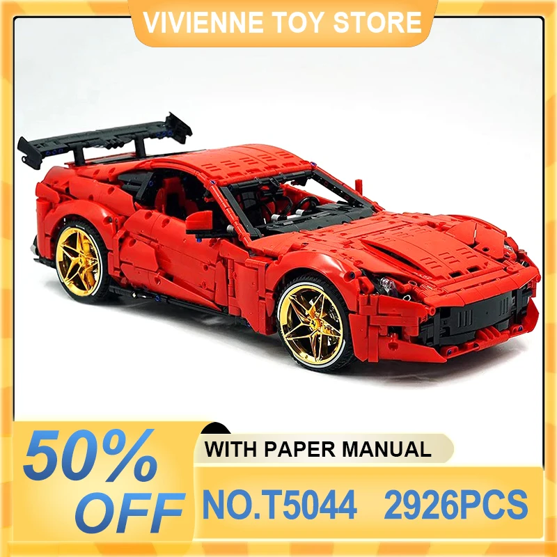 

New TGL T5044 Technical Super Sports Car Building Blocks MOC Creative Racing Bricks Puzzle Educational Toy Brithday Gift For kid