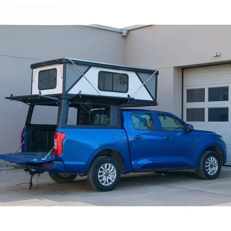 Pickup Truck Tent Hard Shell Aluminum Factory Pop Up Roof Top Camper With Canopy Customized Overland Camping Shelter