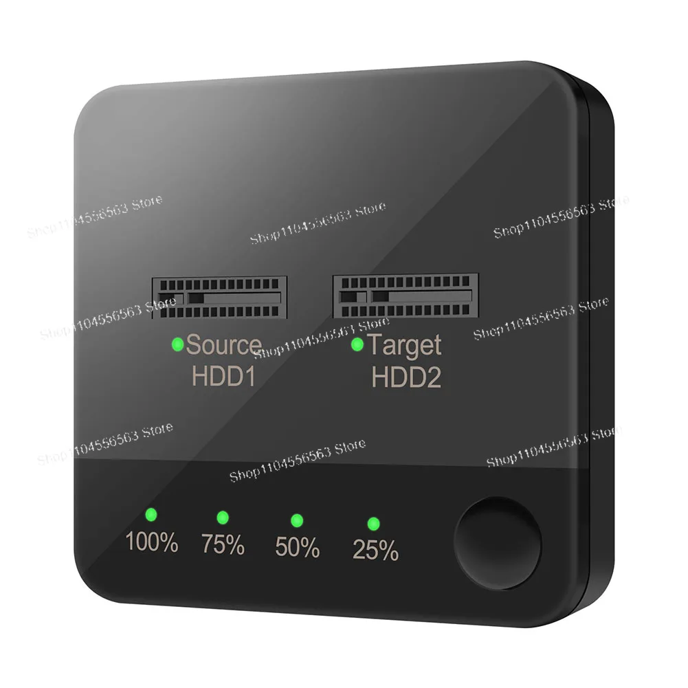 

"M.2 SATA Hard Drive Duplicator – Docking Station with LED Indicator for Dual‑Drive Data Transfer"